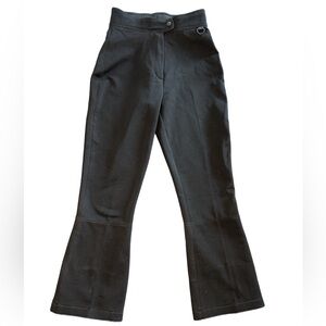 AFRC black bootcut wool blend lined ski snowboarding pants comfort warmth NWT 8